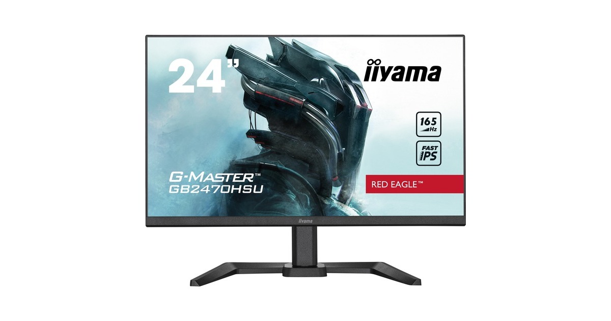 iiyama G-Master GB2470HSU-B5, Gaming-Monitor(60.5 cm (23.8 Zoll), schwarz, FullHD, IPS, AMD Free-Sync, 165Hz Panel)