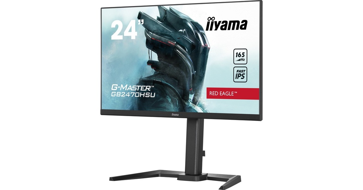 iiyama G-Master GB2470HSU-B5, Gaming-Monitor(60.5 cm (23.8 Zoll), schwarz, FullHD, IPS, AMD Free-Sync, 165Hz Panel)