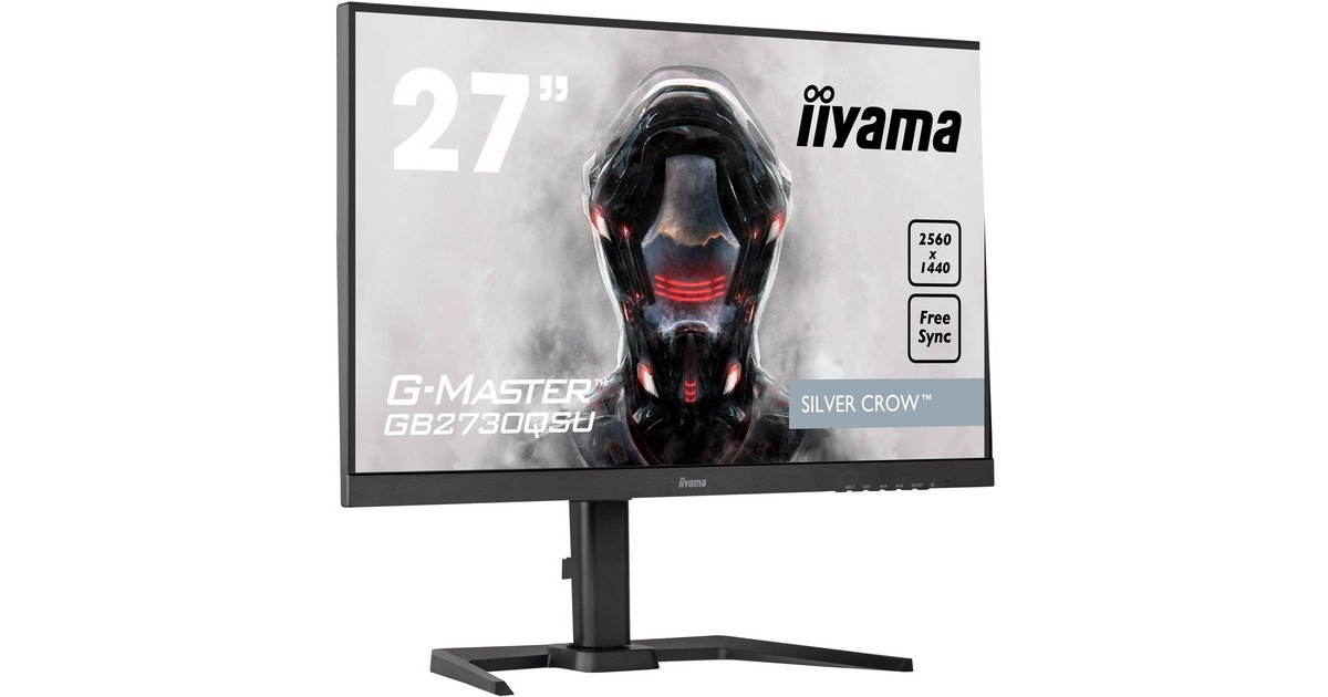 iiyama G-Master GB2730QSU-B5, Gaming-Monitor(68.5 cm (27 Zoll), schwarz, QHD, AMD Free-Sync, 75 Hz)