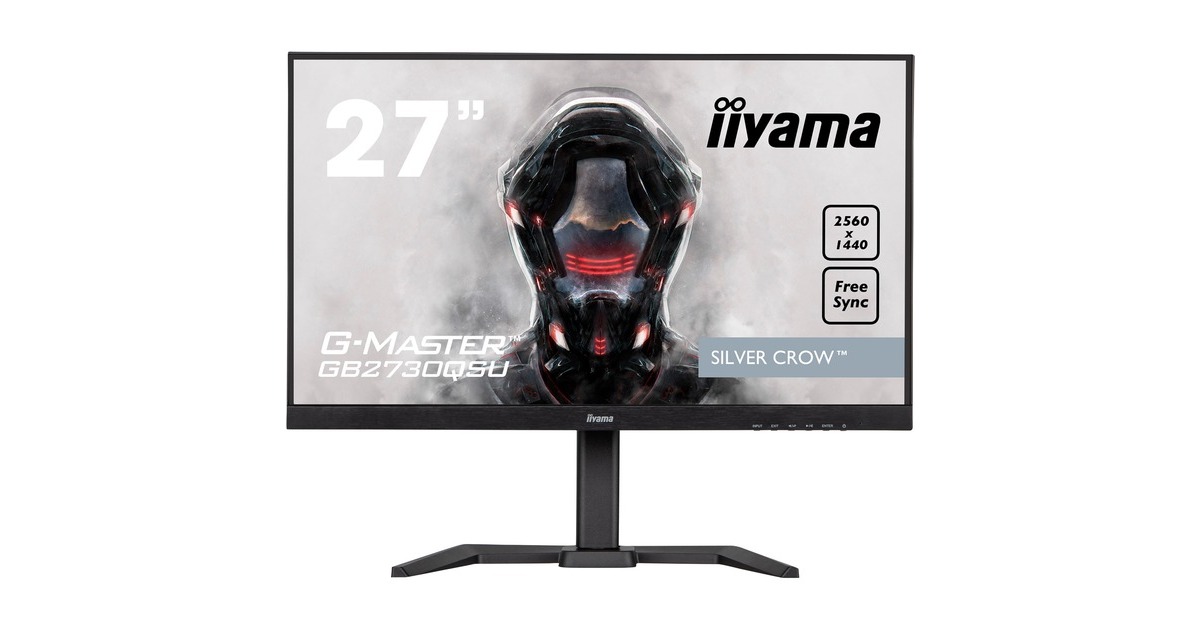 iiyama G-Master GB2730QSU-B5, Gaming-Monitor(68.5 cm (27 Zoll), schwarz, QHD, AMD Free-Sync, 75 Hz)