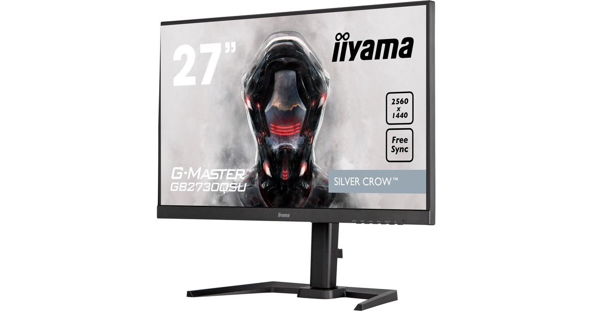 iiyama G-Master GB2730QSU-B5, Gaming-Monitor(68.5 cm (27 Zoll), schwarz, QHD, AMD Free-Sync, 75 Hz)