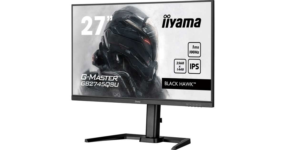 iiyama G-Master GB2745QSU-B1, Gaming-Monitor(69 cm (27 Zoll), schwarz (matt), QHD, IPS, AMD Free-Sync, 100Hz Panel)