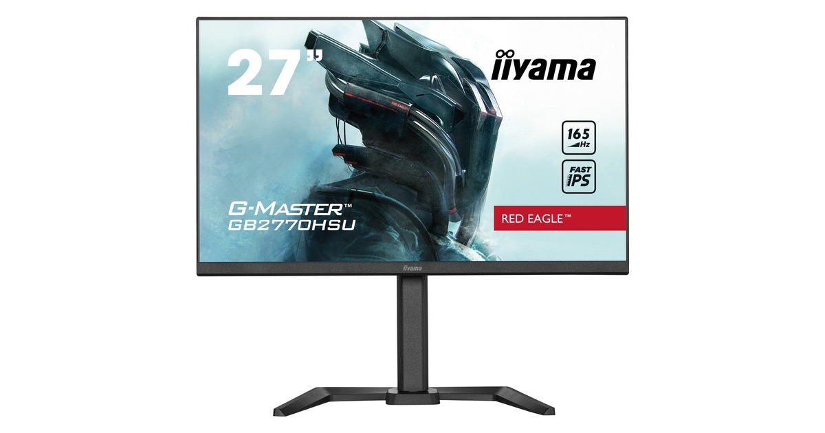 iiyama G-Master GB2770HSU-B5, Gaming-Monitor(69 cm (27 Zoll), schwarz, FullHD, AMD Free-Sync, IPS, 165Hz Panel)