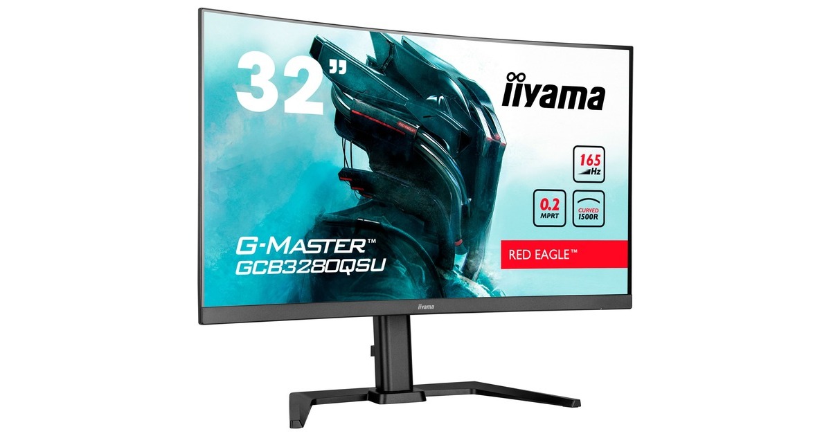 iiyama G-Master GCB3280QSU-B1, Gaming-Monitor(80 cm (31.5 Zoll), schwarz, QHD, VA, AMD Free-Sync, 165Hz Panel)
