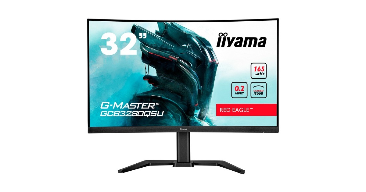 iiyama G-Master GCB3280QSU-B1, Gaming-Monitor(80 cm (31.5 Zoll), schwarz, QHD, VA, AMD Free-Sync, 165Hz Panel)