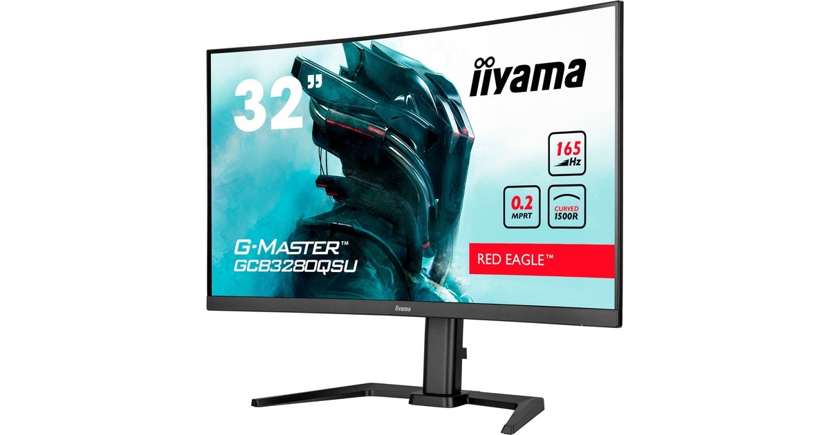 iiyama G-Master GCB3280QSU-B1, Gaming-Monitor(80 cm (31.5 Zoll), schwarz, QHD, VA, AMD Free-Sync, 165Hz Panel)