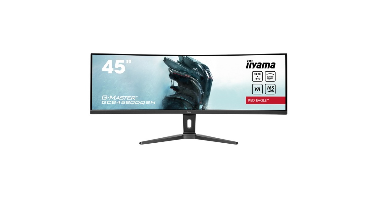 iiyama G-Master GCB4580DQSN-B1, Gaming-Monitor(113 cm (44 Zoll), schwarz (matt), DQHD, VA, Curved, AMD Free-Sync, 165Hz Panel)