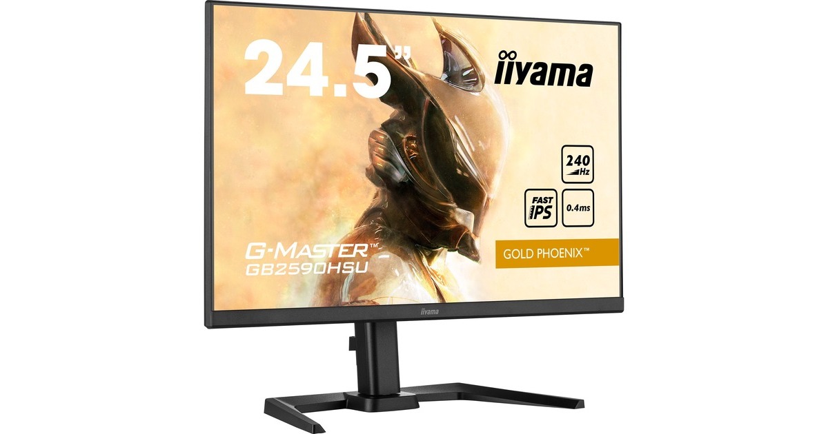 iiyama Gold Phoenix G-Master GB2590HSU-B5, Gaming-Monitor(62.2 cm (24.5 Zoll), schwarz (matt), FullHD, IPS, AMD Free-Sync Premium, 240Hz Panel) iiyama Gold Phoenix G-Master GB2590HSU-B5, Gaming-Monitor(62.2 cm (24.5 Zoll), schwarz (matt), FullHD, IPS, AMD Free-Sync Premium, 240Hz Panel)