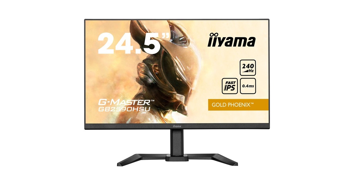 iiyama Gold Phoenix G-Master GB2590HSU-B5, Gaming-Monitor(62.2 cm (24.5 Zoll), schwarz (matt), FullHD, IPS, AMD Free-Sync Premium, 240Hz Panel)