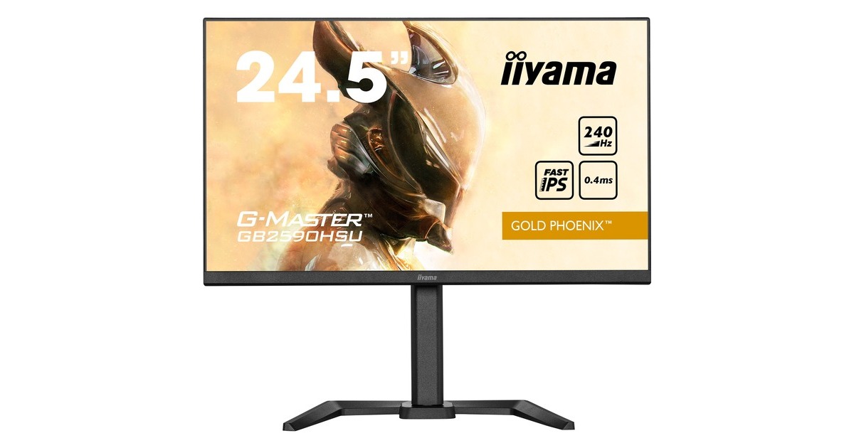 iiyama Gold Phoenix G-Master GB2590HSU-B5, Gaming-Monitor(62.2 cm (24.5 Zoll), schwarz (matt), FullHD, IPS, AMD Free-Sync Premium, 240Hz Panel)