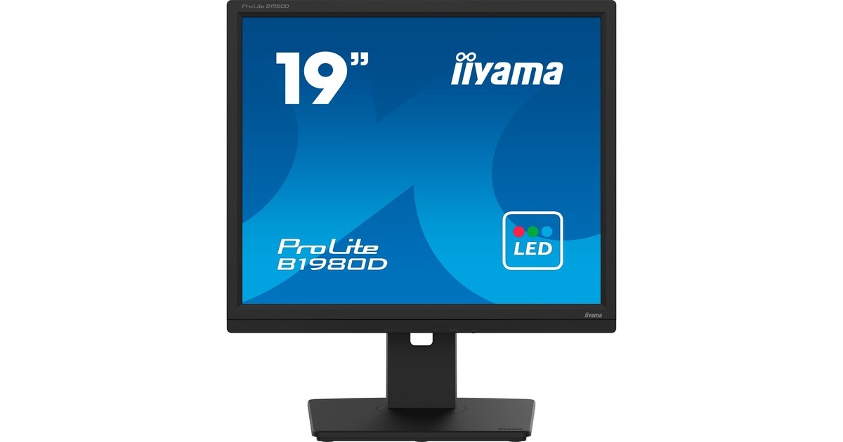 iiyama PROLITE B1980D-B5, LED-Monitor(48 cm (19 Zoll), schwarz, SXGA, TN, VGA, DVI)