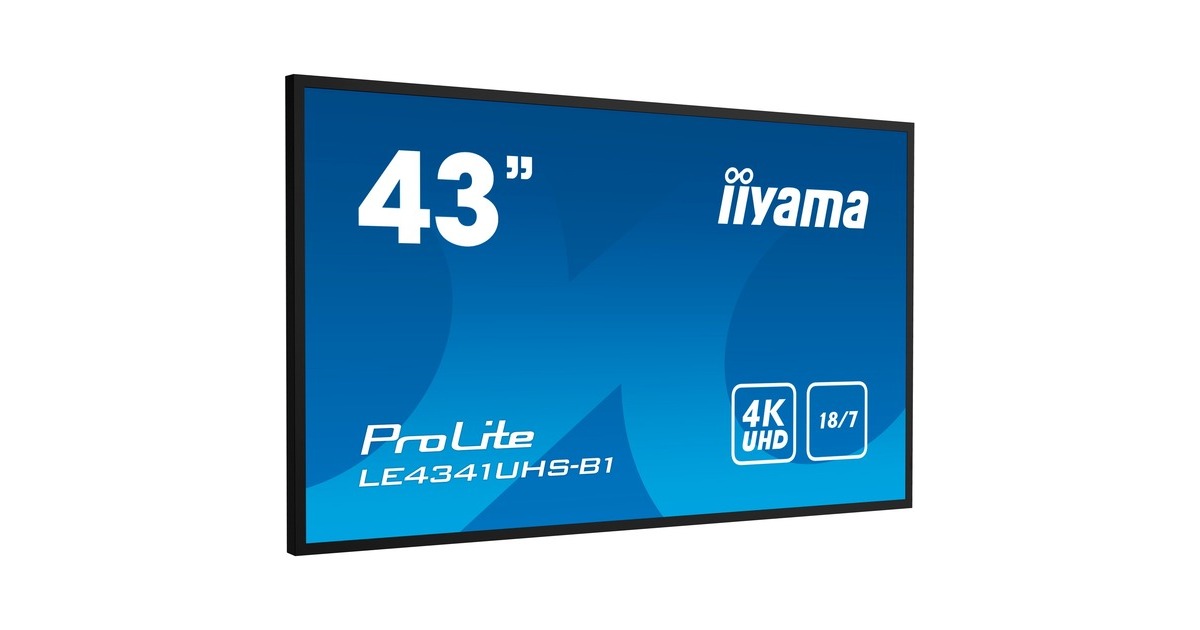 iiyama ProLite LE4341UHS-B1, Public Display(schwarz (glänzend), UltraHD/4K, IPS, HDMI) iiyama ProLite LE4341UHS-B1, Public Display(schwarz (glänzend), UltraHD/4K, IPS, HDMI)