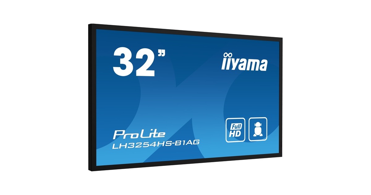 iiyama ProLite LH3254HS-B1AG, Public Display(schwarz, FullHD, WLAN, IPS, HDMI) iiyama ProLite LH3254HS-B1AG, Public Display(schwarz, FullHD, WLAN, IPS, HDMI)