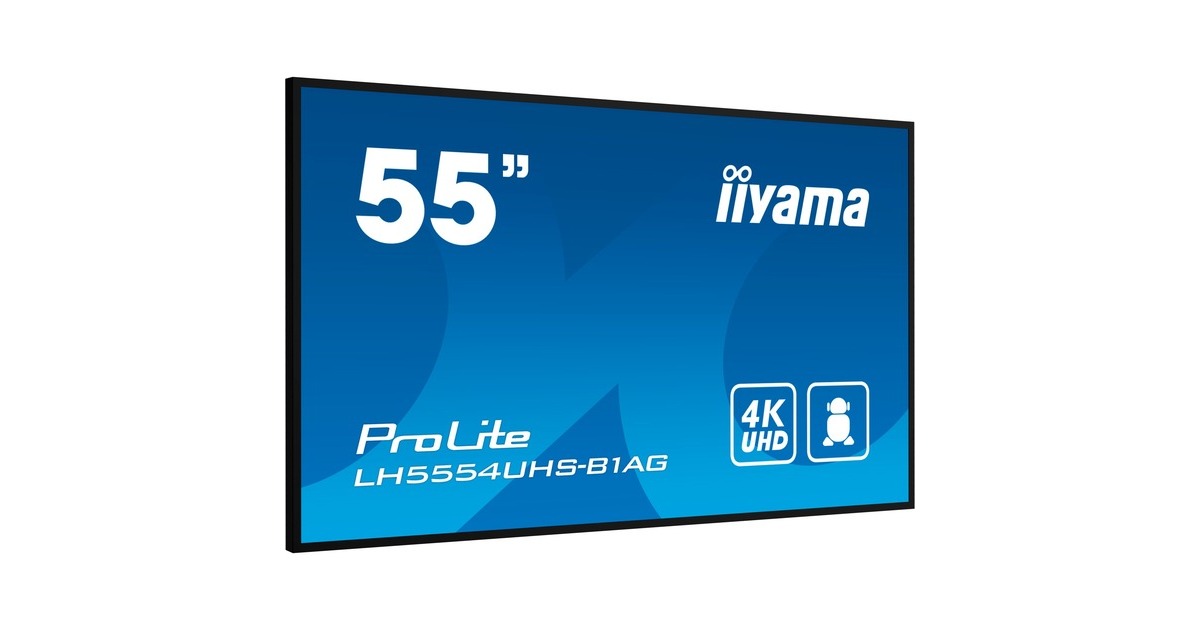 iiyama ProLite LH5554UHS-B1AG, Public Display(schwarz, UltraHD/4K, IPS, Lautsprecher) iiyama ProLite LH5554UHS-B1AG, Public Display(schwarz, UltraHD/4K, IPS, Lautsprecher)