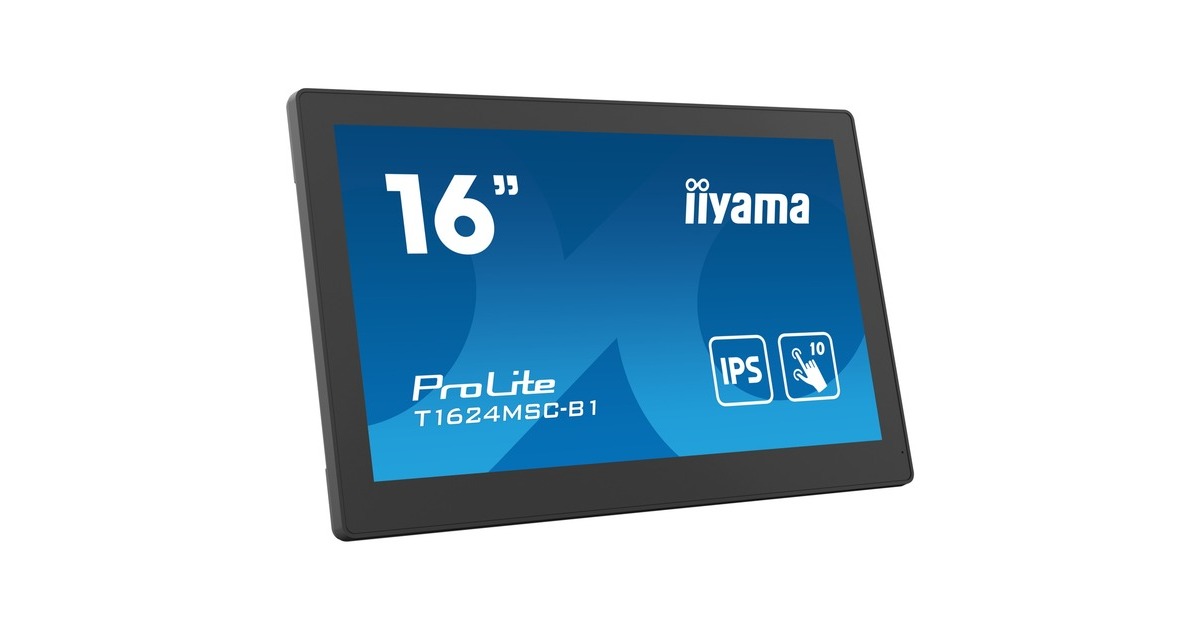 iiyama ProLite T1624MSC-B1, LED-Monitor(39.5 cm (15.6 Zoll), schwarz, FullHD, IPS, Touchscreen, HDMI) iiyama ProLite T1624MSC-B1, LED-Monitor(39.5 cm (15.6 Zoll), schwarz, FullHD, IPS, Touchscreen, HDMI)