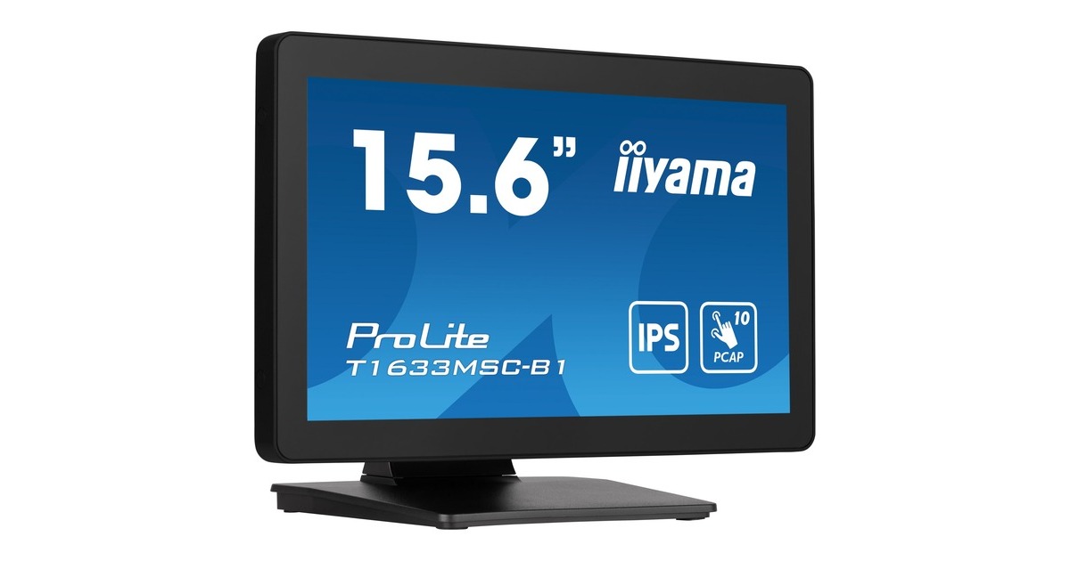 iiyama ProLite T1633MSC-B1, LED-Monitor(39.5 cm (15.6 Zoll), schwarz, FullHD, IPS, Touchscreen, HDMI, DisplayPort) iiyama ProLite T1633MSC-B1, LED-Monitor(39.5 cm (15.6 Zoll), schwarz, FullHD, IPS, Touchscreen, HDMI, DisplayPort)