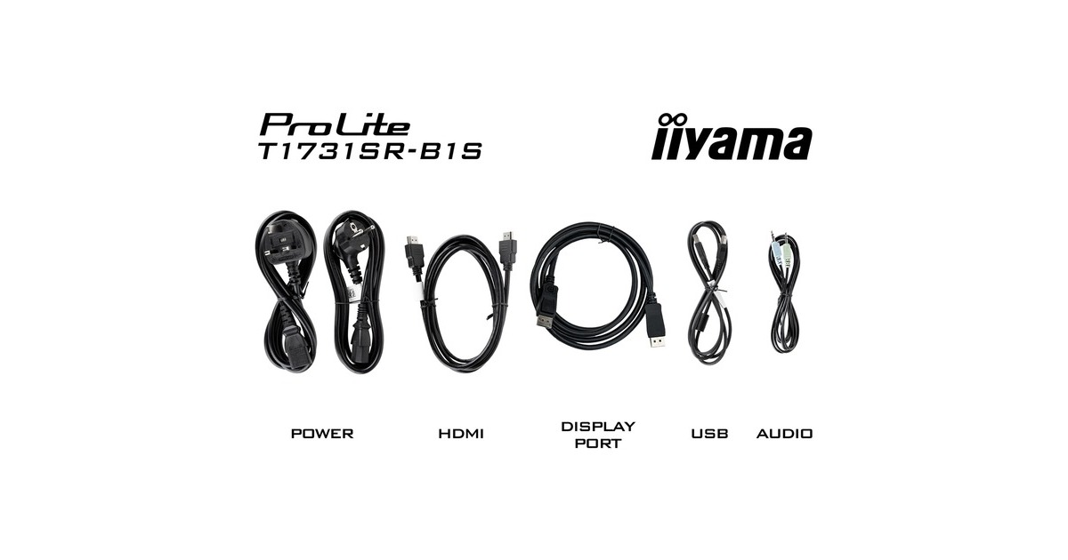iiyama ProLite T1731SR-B1S, LED-Monitor(43 cm (17 Zoll), schwarz (matt), WXGA, TN, Touchscreen)