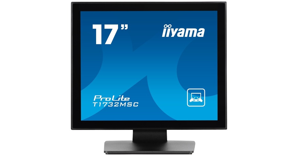 iiyama ProLite T1732MSC-B1SAG, LED-Monitor(43 cm (17 Zoll), schwarz (matt), SXGA, TN, Touchscreen, HDMI, DisplayPort, VGA, USB)