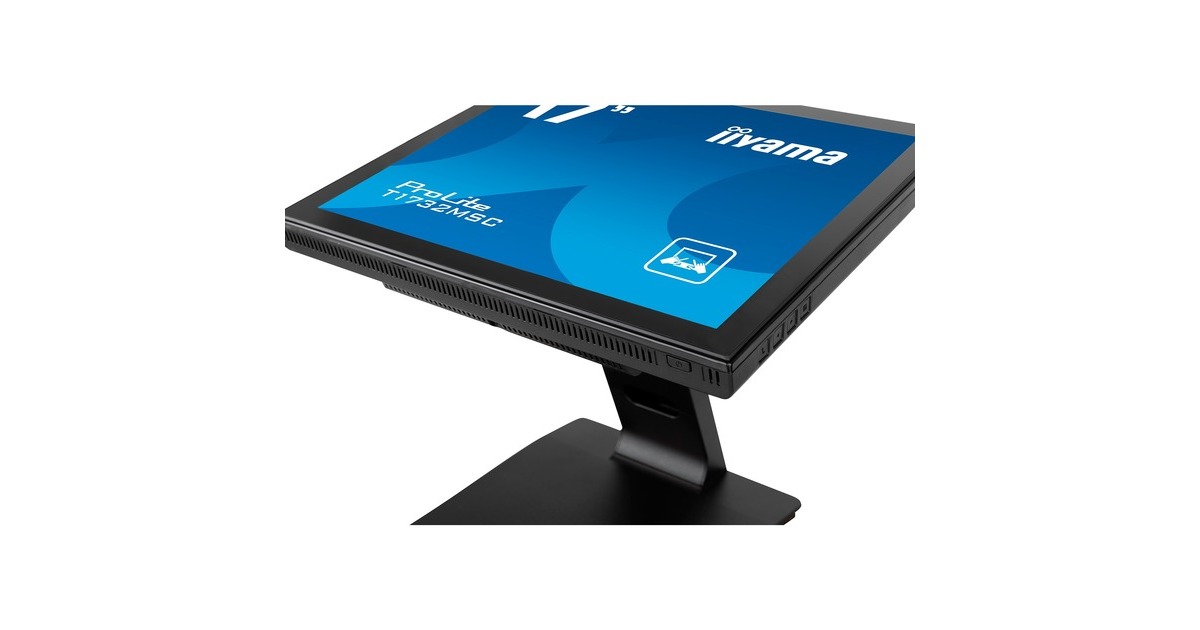 iiyama ProLite T1732MSC-B1SAG, LED-Monitor(43 cm (17 Zoll), schwarz (matt), SXGA, TN, Touchscreen, HDMI, DisplayPort, VGA, USB)