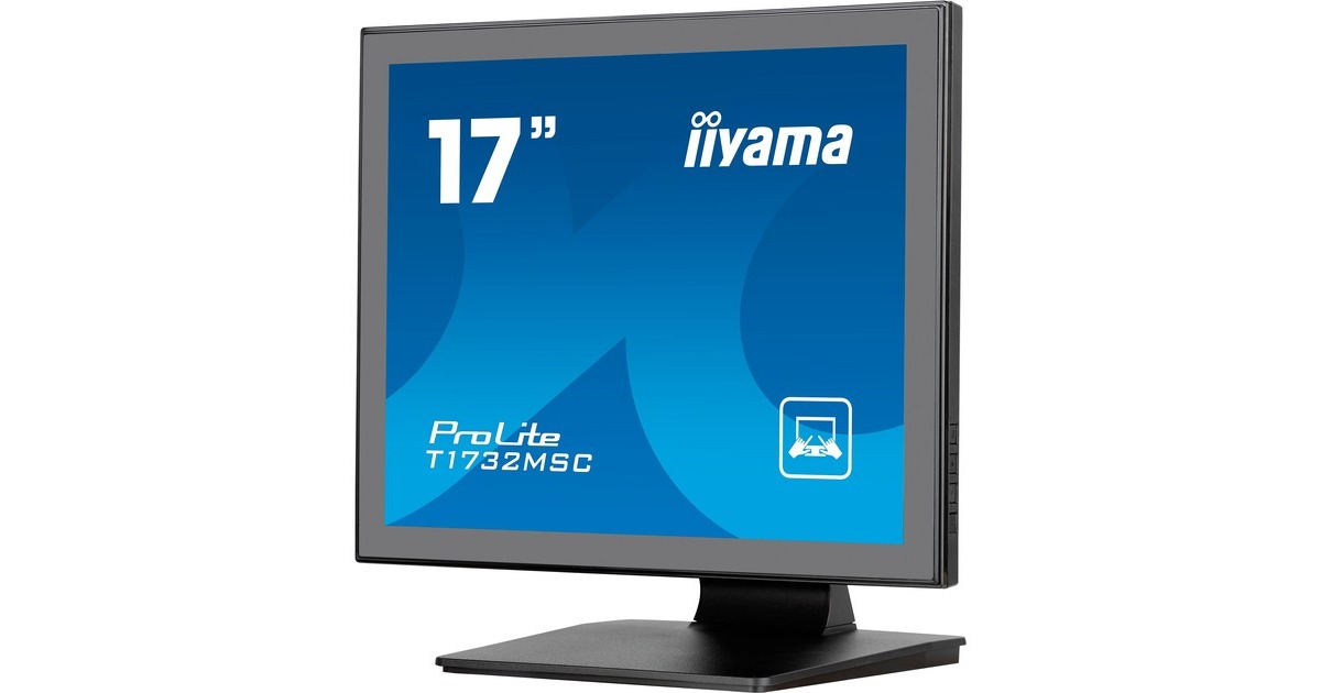 iiyama ProLite T1732MSC-B1SAG, LED-Monitor(43 cm (17 Zoll), schwarz (matt), SXGA, TN, Touchscreen, HDMI, DisplayPort, VGA, USB)