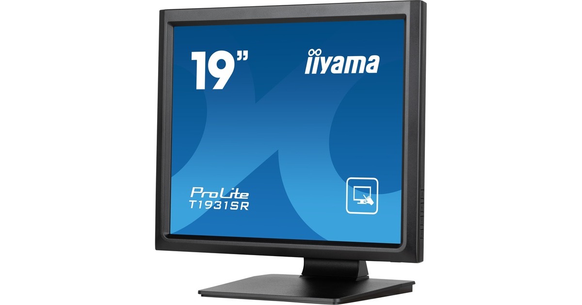 iiyama ProLite T1931SR-B1S, LED-Monitor(48 cm (19 Zoll), schwarz, SXGA, IPS, Touchscreen)