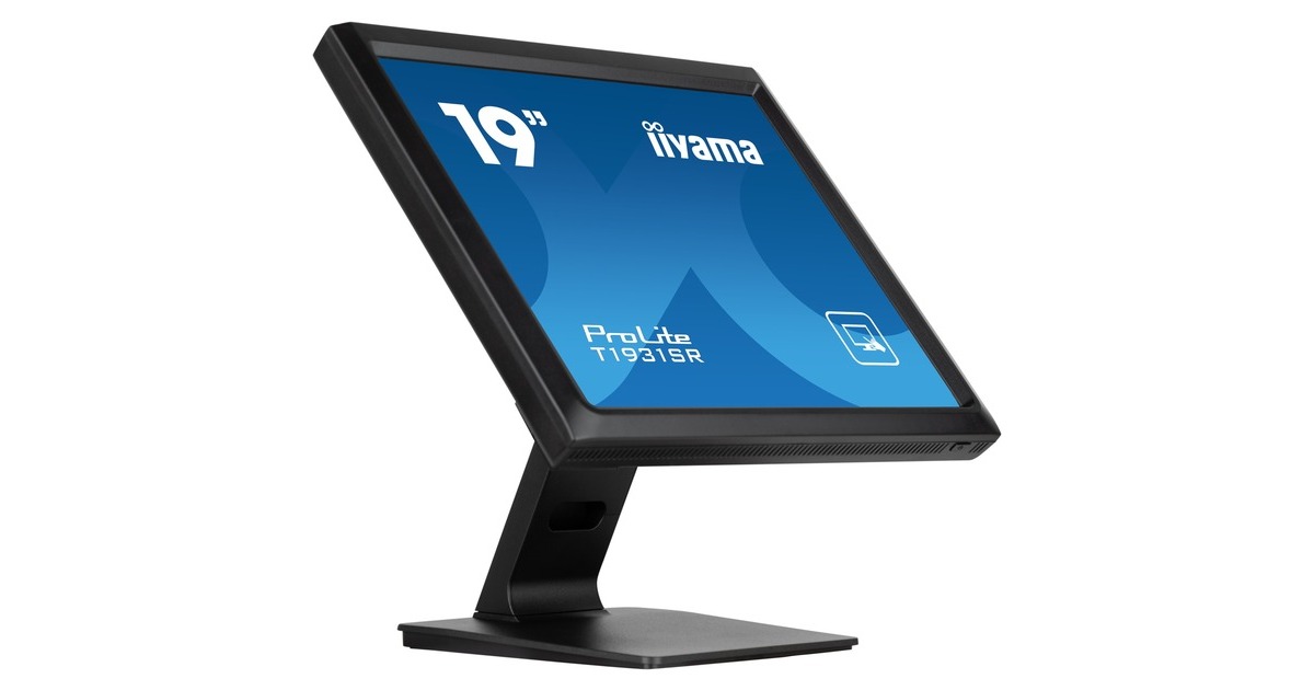 iiyama ProLite T1931SR-B1S, LED-Monitor(48 cm (19 Zoll), schwarz, SXGA, IPS, Touchscreen)