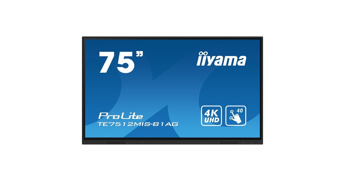 iiyama ProLite TE7512MIS-B1AG, Public Display(schwarz, UltraHD/4K, HDMI, Touchscreen) iiyama ProLite TE7512MIS-B1AG, Public Display(schwarz, UltraHD/4K, HDMI, Touchscreen)