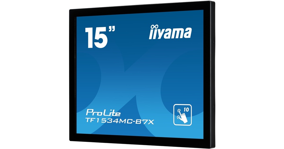 iiyama ProLite TF1534MC-B7X, LED-Monitor(38 cm (15 Zoll), schwarz, WXGA, TN, Touchscreen)