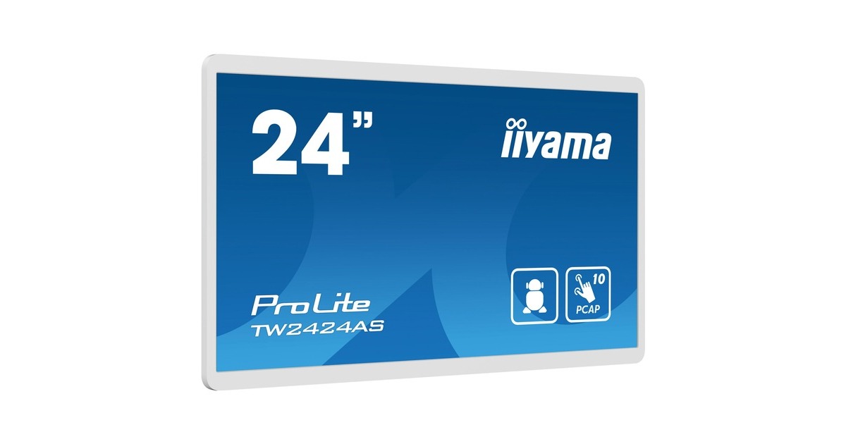 iiyama ProLite TW2424AS-W1, LED-Monitor(weiß, FullHD, Touchscreen, Android)