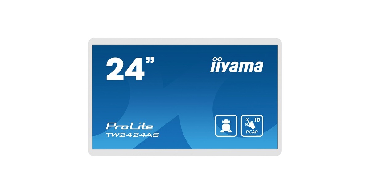 iiyama ProLite TW2424AS-W1, LED-Monitor(weiß, FullHD, Touchscreen, Android)