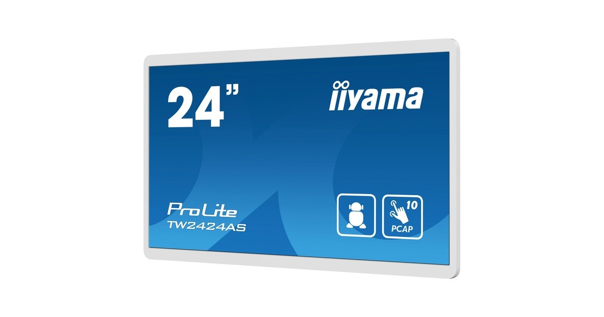 iiyama ProLite TW2424AS-W1, LED-Monitor(weiß, FullHD, Touchscreen, Android)