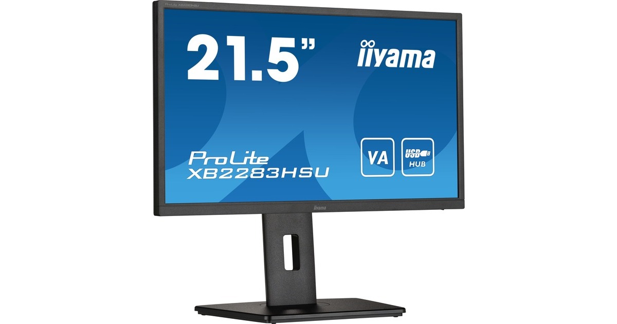 iiyama ProLite XB2283HSU-B1, LED-Monitor(54.5 cm (21.5 Zoll), schwarz, HDMI, DisplayPort, Free-Sync)