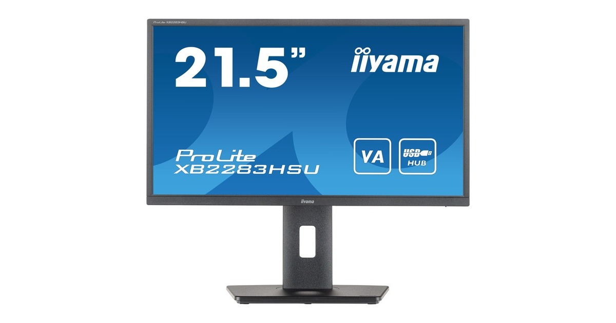 iiyama ProLite XB2283HSU-B1, LED-Monitor(54.5 cm (21.5 Zoll), schwarz, HDMI, DisplayPort, Free-Sync)