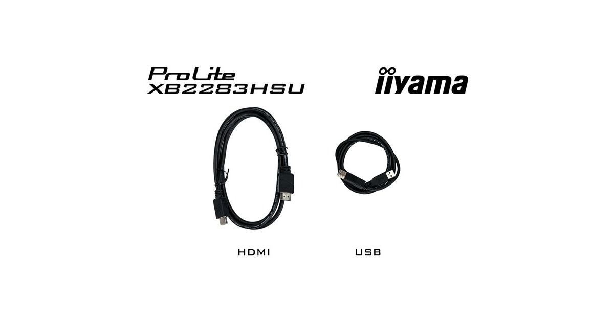 iiyama ProLite XB2283HSU-B1, LED-Monitor(54.5 cm (21.5 Zoll), schwarz, HDMI, DisplayPort, Free-Sync)