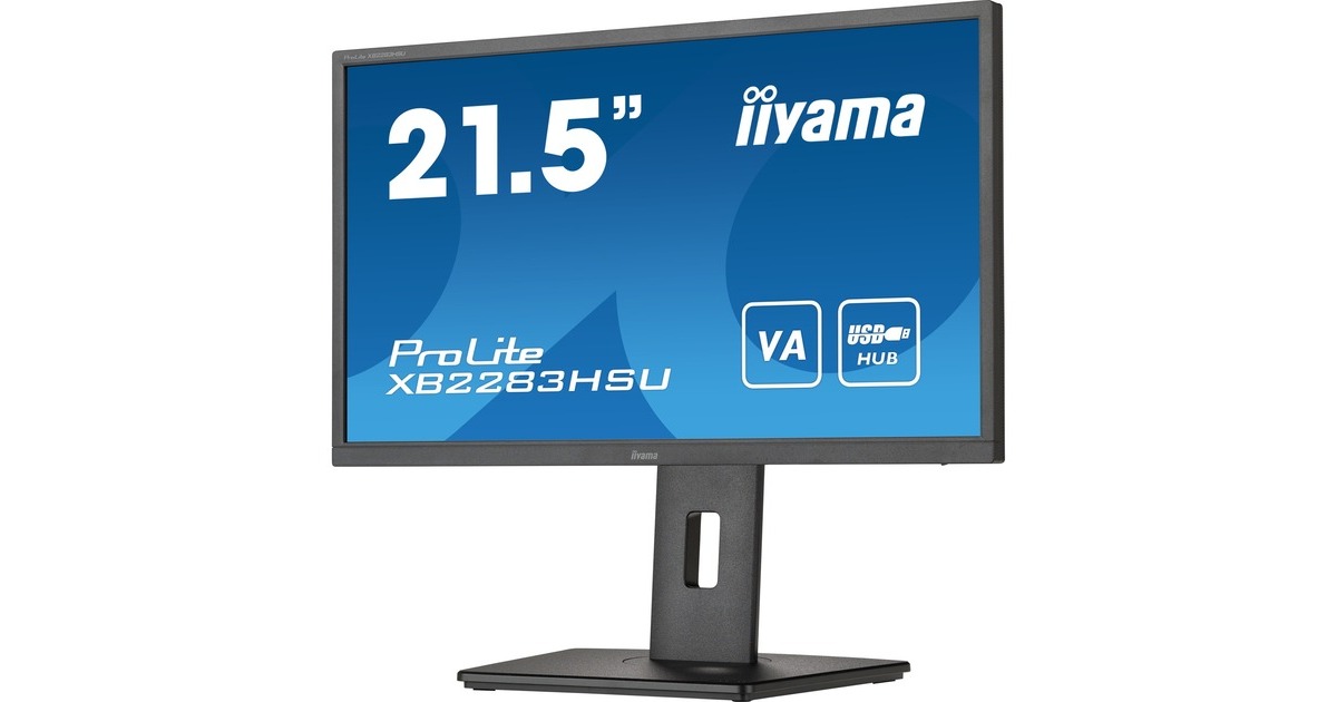 iiyama ProLite XB2283HSU-B1, LED-Monitor(54.5 cm (21.5 Zoll), schwarz, HDMI, DisplayPort, Free-Sync)