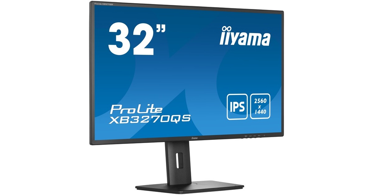 iiyama ProLite XB3270QS-B5, LED-Monitor(80 cm (32 Zoll), schwarz, QHD, IPS, 60 Hz, HDMI)