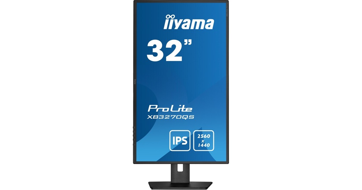 iiyama ProLite XB3270QS-B5, LED-Monitor(80 cm (32 Zoll), schwarz, QHD, IPS, 60 Hz, HDMI)