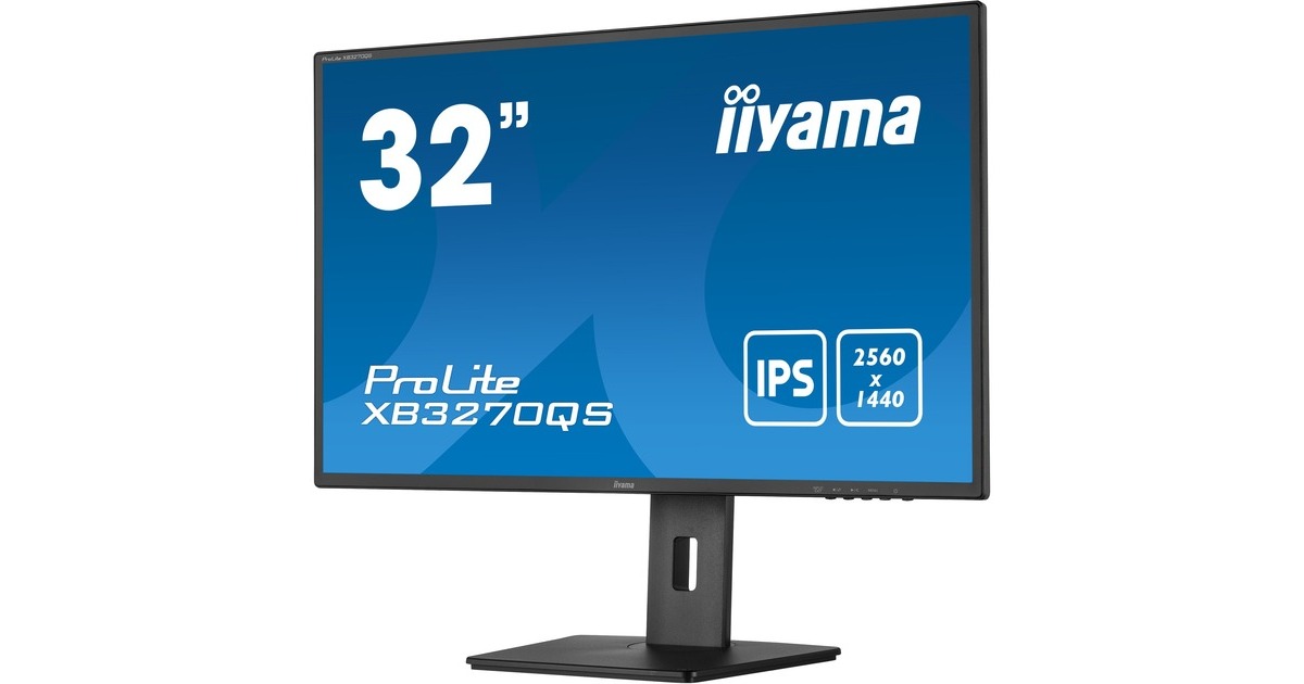 iiyama ProLite XB3270QS-B5, LED-Monitor(80 cm (32 Zoll), schwarz, QHD, IPS, 60 Hz, HDMI)