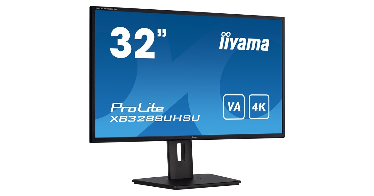 iiyama ProLite XB3288UHSU-B5, LED-Monitor(80 cm (31.5 Zoll), schwarz, UltraHD/4K, VA, HDMI, DisplayPort)