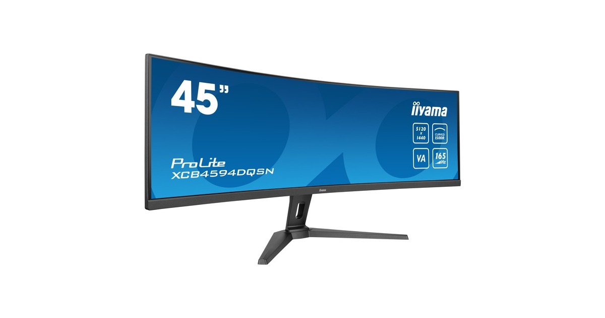 iiyama ProLite XCB4594DQSN-B1, Gaming-Monitor(113 cm (44 Zoll), schwarz (matt), DQHD, VA, Curved, 165Hz Panel) iiyama ProLite XCB4594DQSN-B1, Gaming-Monitor(113 cm (44 Zoll), schwarz (matt), DQHD, VA, Curved, 165Hz Panel)