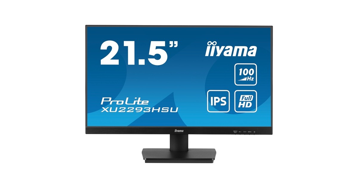 iiyama ProLite XU2293HSU-B6, LED-Monitor(55 cm (21 Zoll), schwarz (matt), FullHD, IPS, AMD Free-Sync, 100Hz Panel)