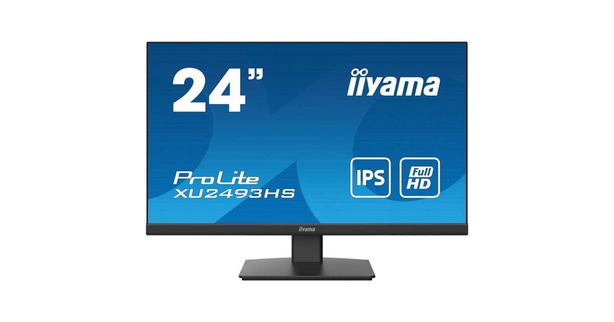 iiyama ProLite XU2493HS-B5, LED-Monitor(61 cm (24 Zoll), schwarz, FullHD, IPS, 75 Hz)