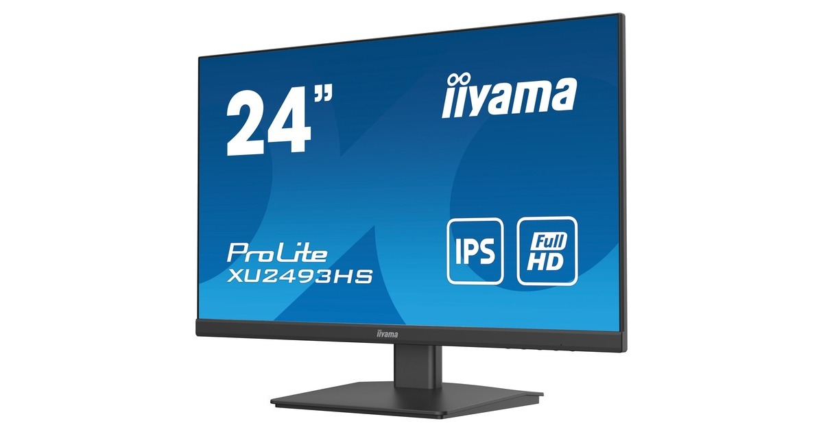 iiyama ProLite XU2493HS-B5, LED-Monitor(61 cm (24 Zoll), schwarz, FullHD, IPS, 75 Hz)