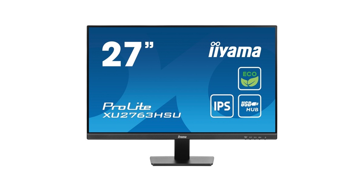 iiyama ProLite XU2763HSU-B1, LED-Monitor(69 cm (27 Zoll), schwarz (matt), FullHD, IPS, AMD Free-Sync, 100Hz Panel)