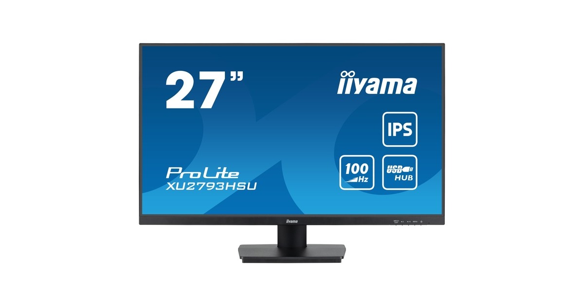 iiyama ProLite XU2793HSU-B6, LED-Monitor(69 cm (27 Zoll), schwarz (matt), FullHD, IPS, AMD Free-Sync, 100Hz Panel)