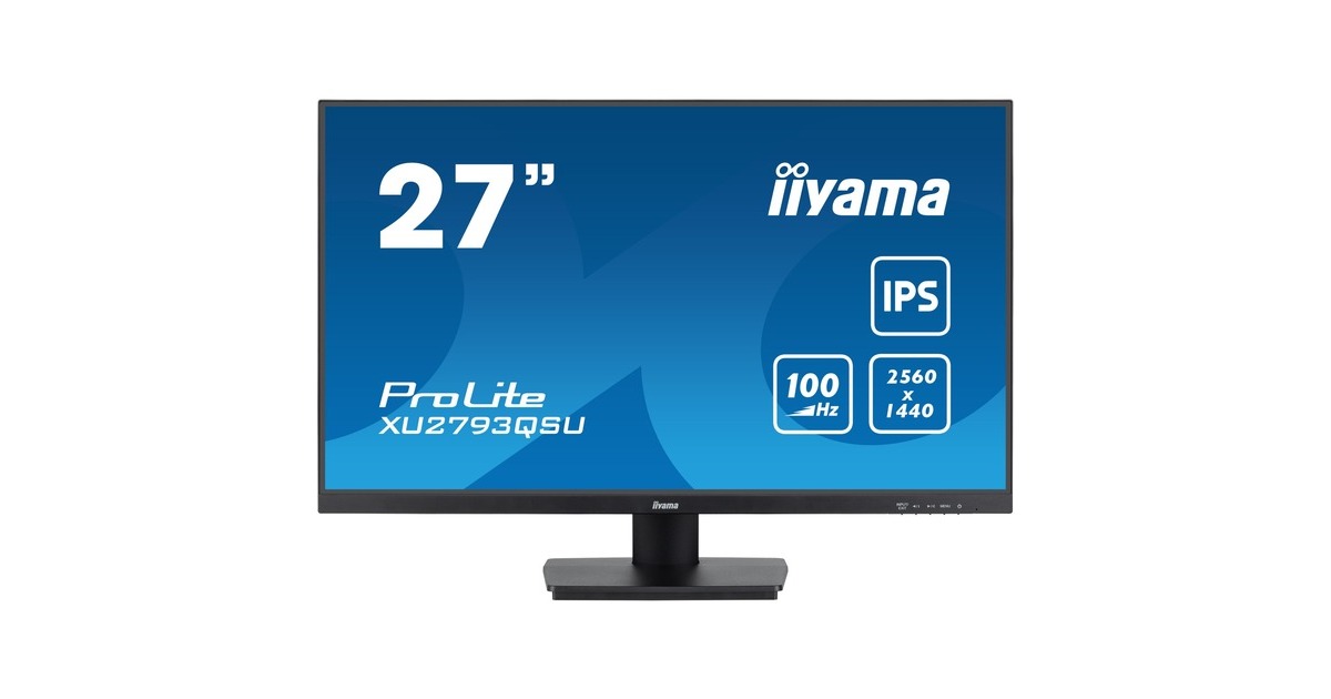 iiyama ProLite XU2793QSU-B6, LED-Monitor(69 cm (27 Zoll), schwarz (matt), WQHD, IPS, AMD Free-Sync, 100Hz Panel)