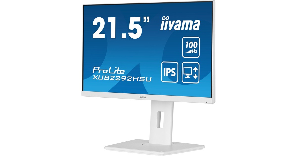 iiyama ProLite XUB2292HSU-W6, LED-Monitor(55 cm (22 Zoll), weiß (matt), FullHD, IPS, AMD Free-Sync, 100Hz Panel)