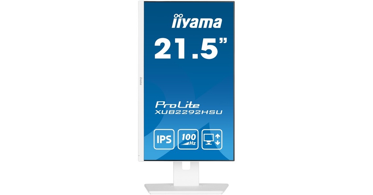 iiyama ProLite XUB2292HSU-W6, LED-Monitor(55 cm (22 Zoll), weiß (matt), FullHD, IPS, AMD Free-Sync, 100Hz Panel)