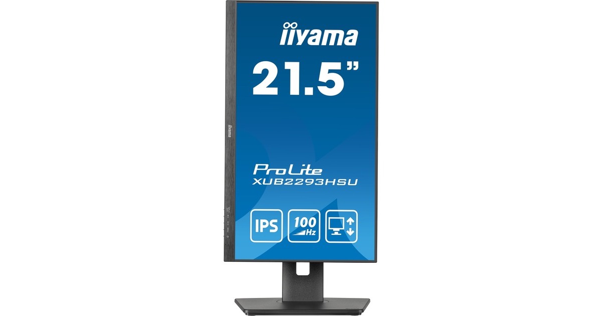 iiyama ProLite XUB2293HSU-B6, LED-Monitor(55 cm (21 Zoll), schwarz (matt), FullHD, IPS, AMD Free-Sync, 100Hz Panel)