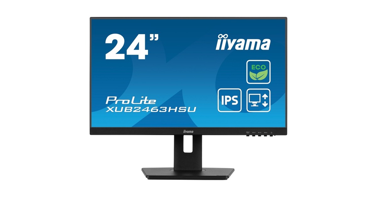 iiyama ProLite XUB2463HSU-B1, LED-Monitor(61 cm (24 Zoll), schwarz (matt), FullHD, IPS, AMD Free-Sync, 100Hz Panel)
